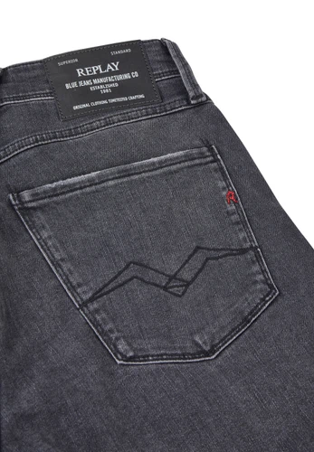 Replay Jeans Shorts Herren Stretch Kurz Slim Fit New Anbass
