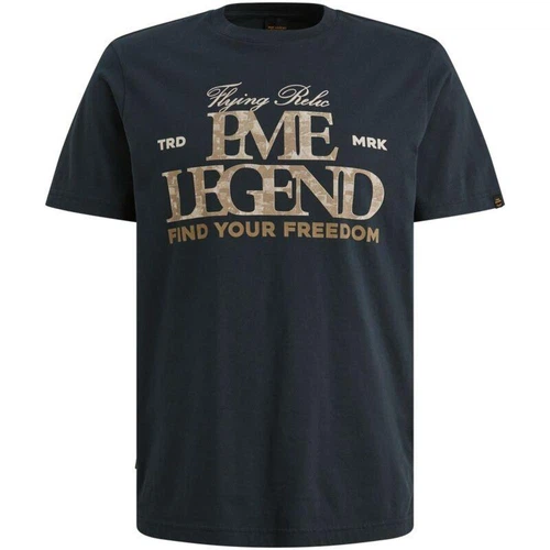 PME Legend Herren Rundhals T-Shirt  SHORT SLEEVE R-NECK BIG ART PACKAGE - Regular Fit