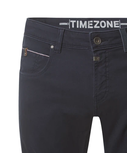 TIMEZONE Herren Hose SLIM SCOTTTZ - Mid Waist - Slim Fit - Blau Beige