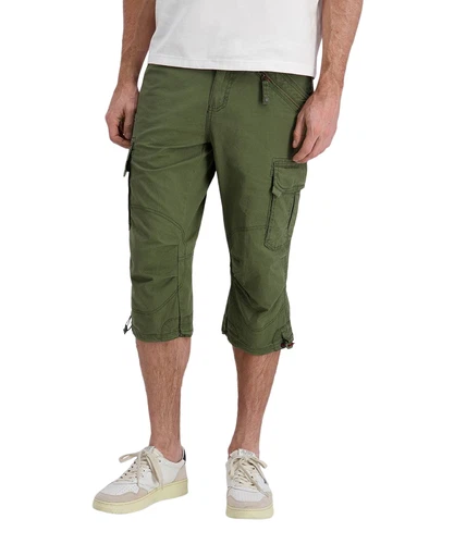 TIMEZONE  Herren 3/4 Cargo Hose LOOSE MILESTZ SHORT Mid Waist Loose Fit - Olive Blau Beige