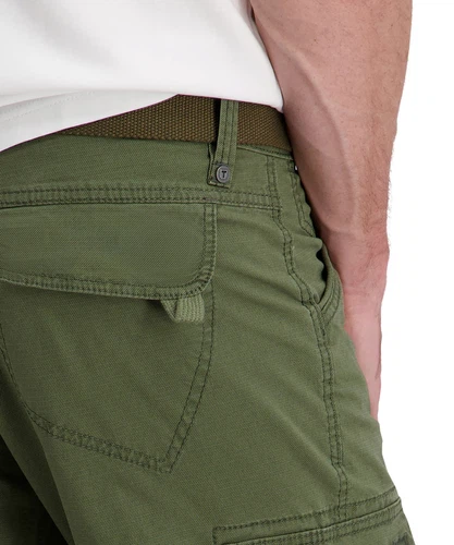 TIMEZONE  Herren 3/4 Cargo Hose LOOSE MILESTZ SHORT Mid Waist Loose Fit - Olive Blau Beige
