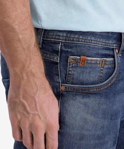 TIMEZONE Herren Jeans Shorts SLIM SCOTTYTZ - Mid Waist Slim Fit - Blau