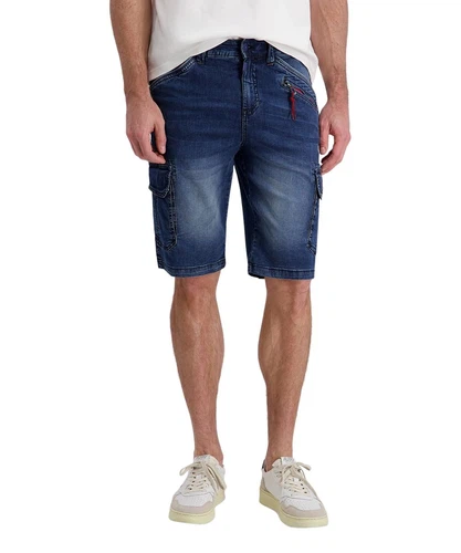 TIMEZONE Herren Cargo Jeans Shorts REGULAR RYKERTZ SHORT Mid Waist Regular Fit - Blau Schwarz Grau