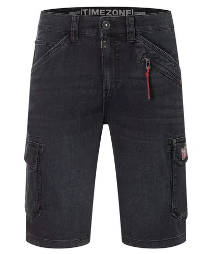 TIMEZONE Herren Cargo Jeans Shorts REGULAR RYKERTZ SHORT Mid Waist Regular Fit - Blau Schwarz Grau