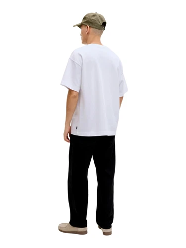 Jack & Jones Herren Rundhals T-Shirt JJEBARRON TEE SS O-NECK - Relaxed Fit