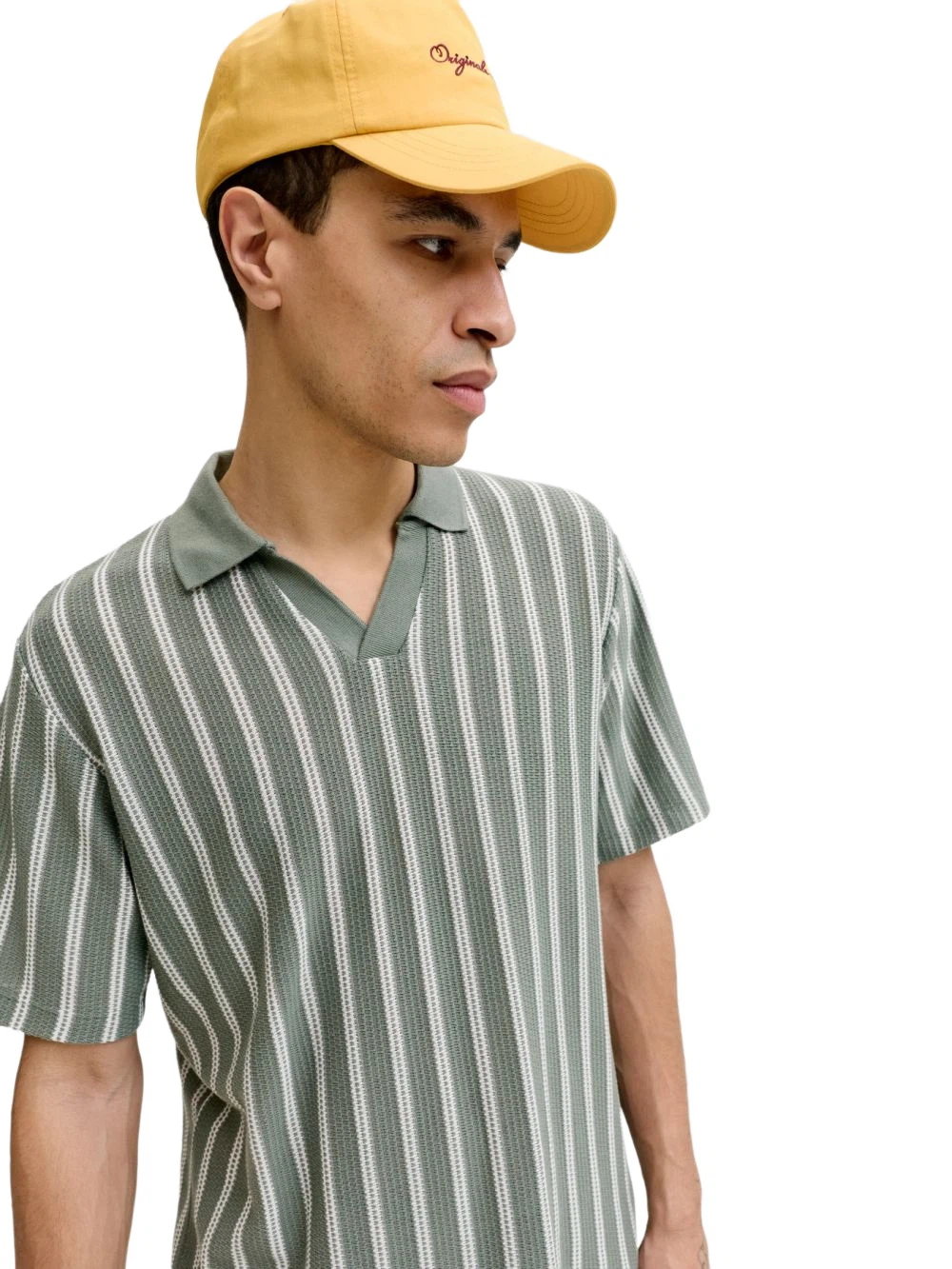 Jack & Jones Herren Poloshirt JPRBLUHARRY SS SPLIT NECK - Regular Fit