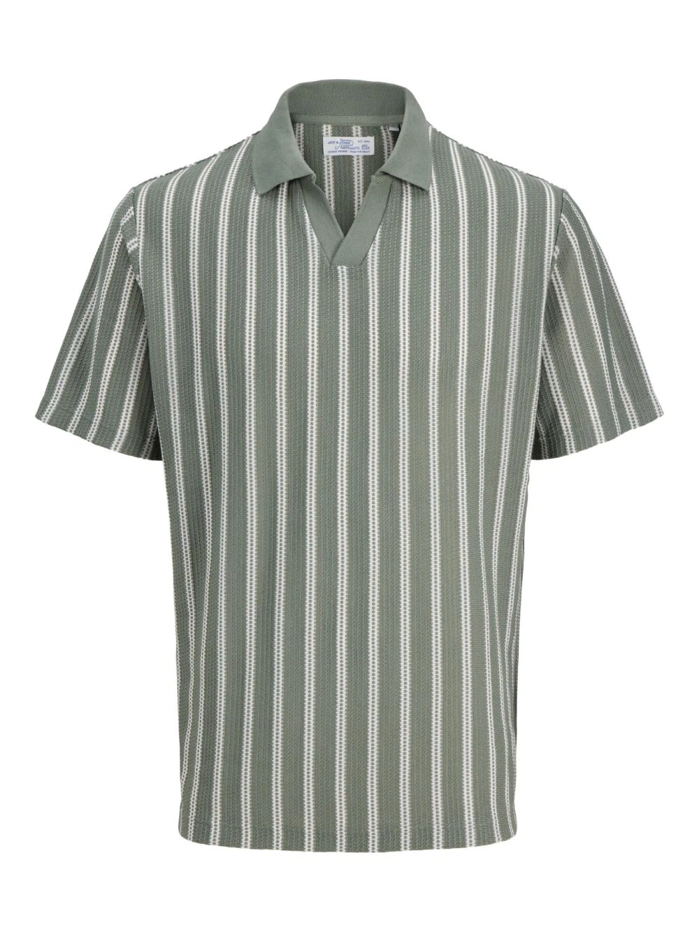 Jack & Jones Herren Poloshirt JPRBLUHARRY SS SPLIT NECK - Regular Fit