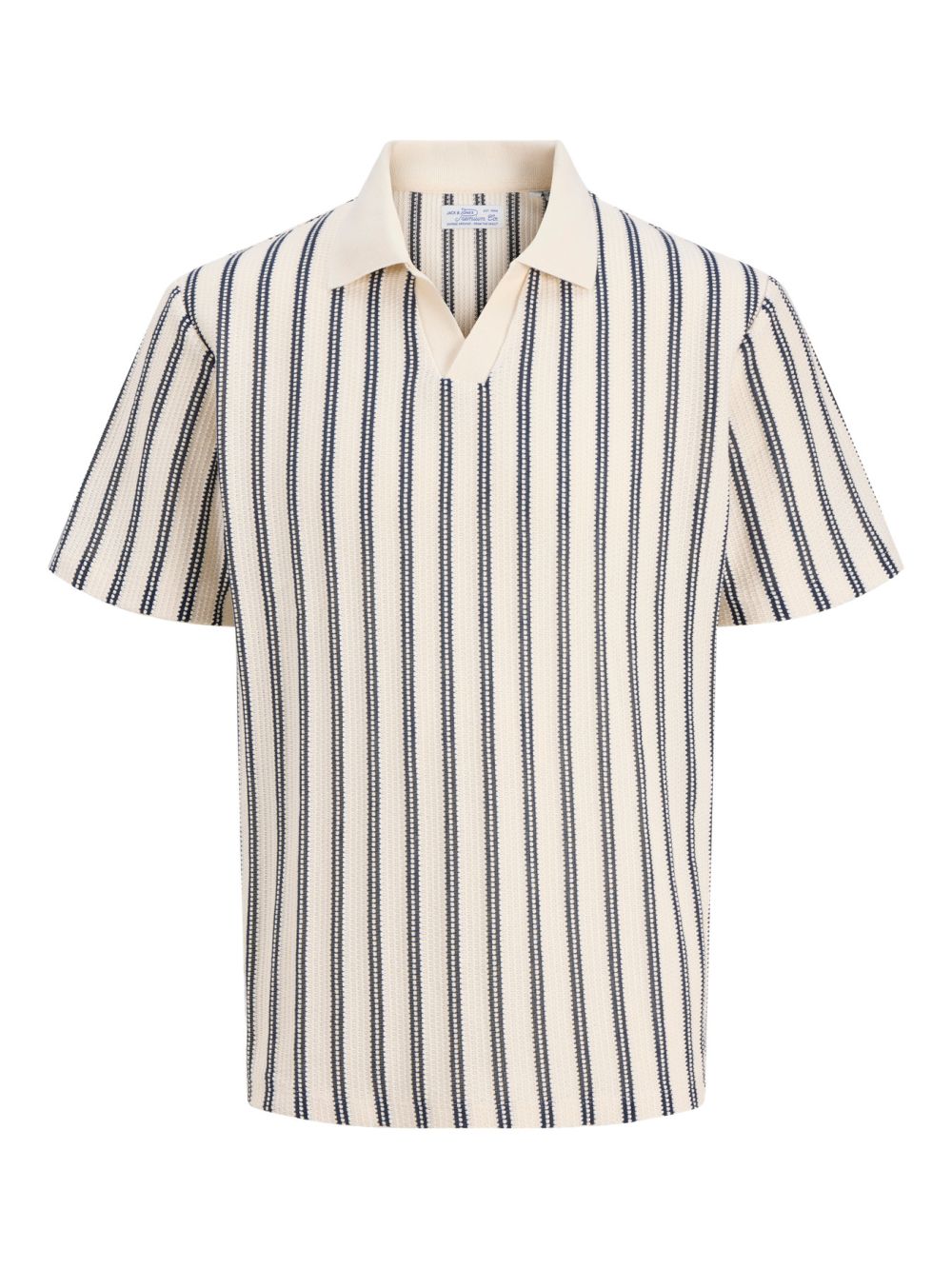 Jack & Jones Herren Poloshirt JPRBLUHARRY SS SPLIT NECK - Regular Fit