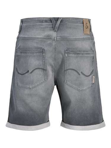 Jack & Jones Herren Jeans Short JJITONY JJASHER I.K - Relaxed Fit Grau Blau