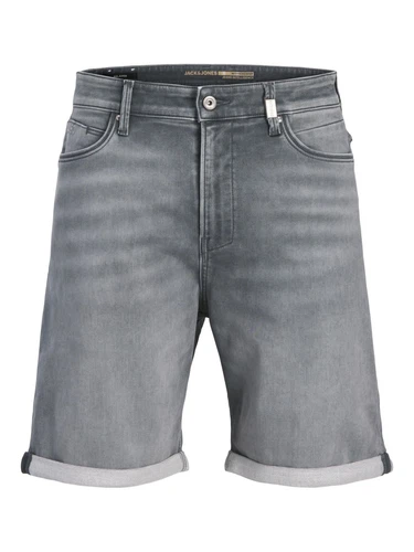 Jack & Jones Herren Jeans Short JJITONY JJASHER I.K - Relaxed Fit Grau Blau