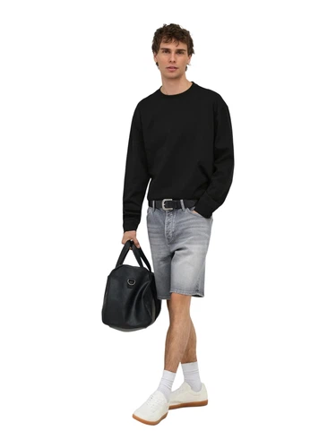 Only & Sons Herren Rundhals Langarmshirt  ONSCASPIAN AIRFLEX BOXY - Relaxed Fit
