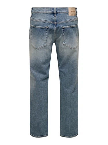 Only & Sons Herren Jeans ONSEDGE PERFORMANCE Mid Waist - Regular Fit - Blau Grau Schwarz