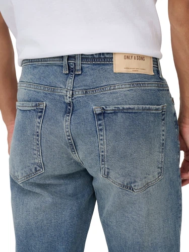 Only & Sons Herren Jeans ONSEDGE PERFORMANCE Mid Waist - Regular Fit - Blau Grau Schwarz