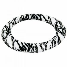 schwarz-weißer Polyacryl-Armreifen schwarz-weißer Polyacryl-Armreifen