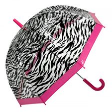 tranparenter Kinder Regenschirm im Zebraprint tranparenter Kinder Regenschirm im Zebraprint