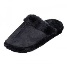 Kuschlige Damen Slipper mit Kunstfell-Innensohle Kuschlige Damen Slipper mit Kunstfell-Innensohle