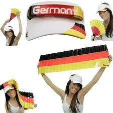 Fan Visor mit abnehmbarer Deutschlandflagge Fan Visor mit abnehmbarer Deutschlandflagge