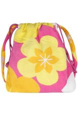 Strandtuch Set, Frottee Badetuch mit integriertem Rucksack, pink combo Strandtuch Set, Frottee Badetuch mit integriertem Rucksack, pink combo