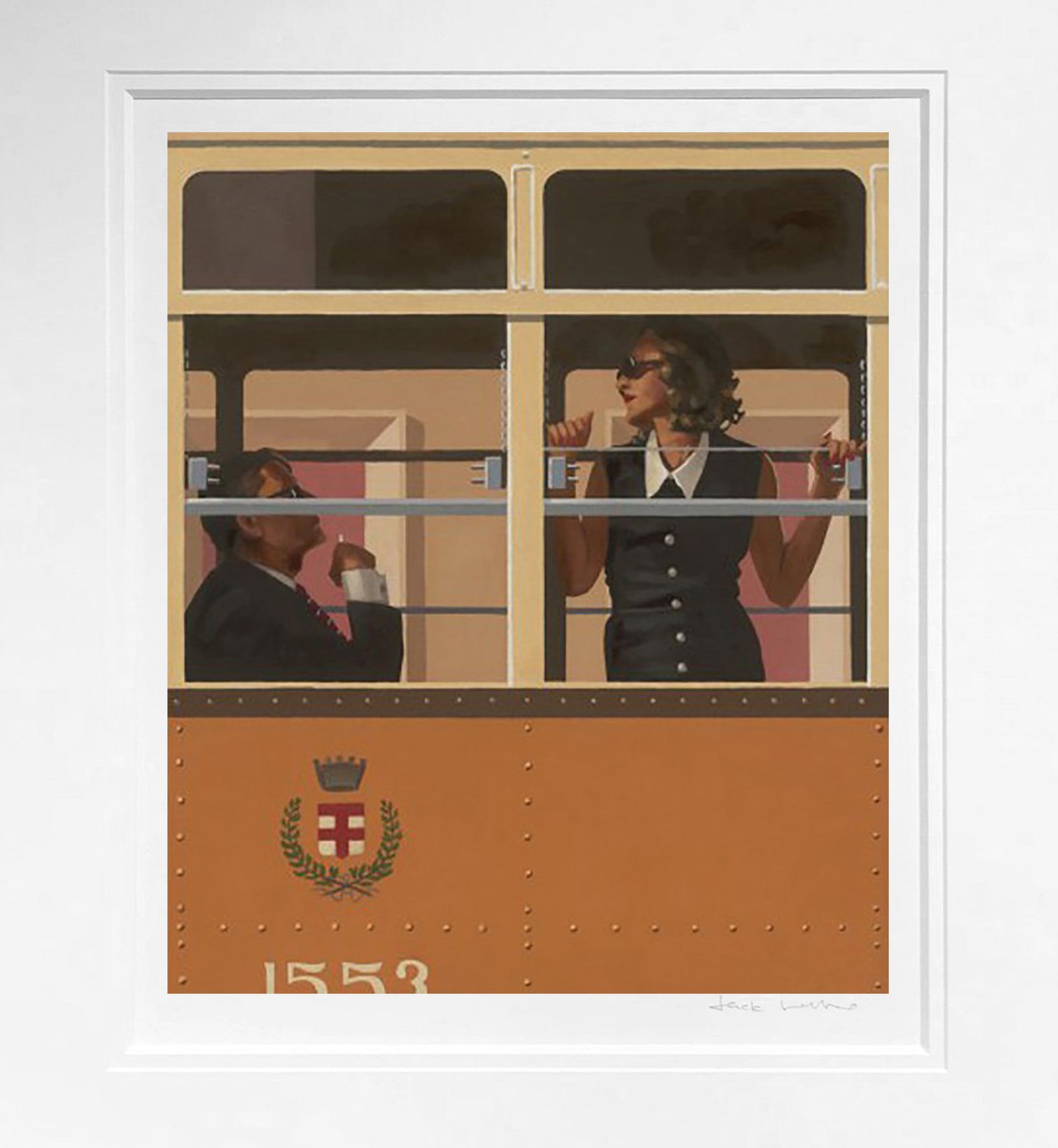 Jack Vettriano In Thoughts of You Mounted Art Print Special Offer NEW