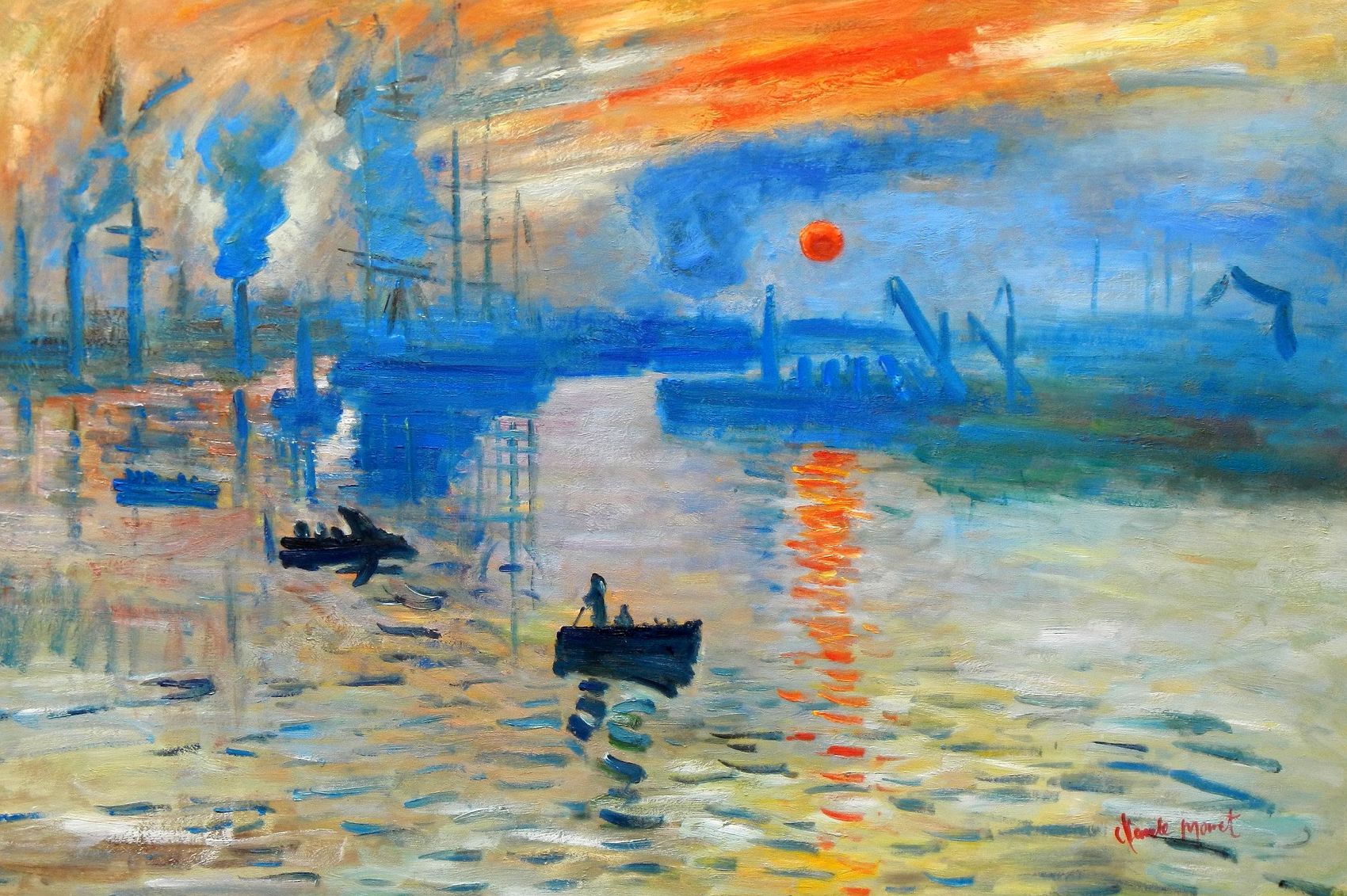 Claude Monet Impression Sunrise. 1873