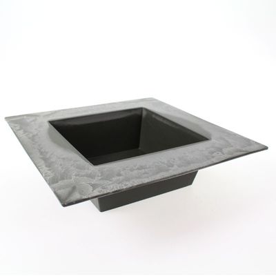 Pflanzgef eckig Kunststoff anthrazit 20x20xm Pflanztop Blumentopf  Pflanzschale | Floral-Direkt