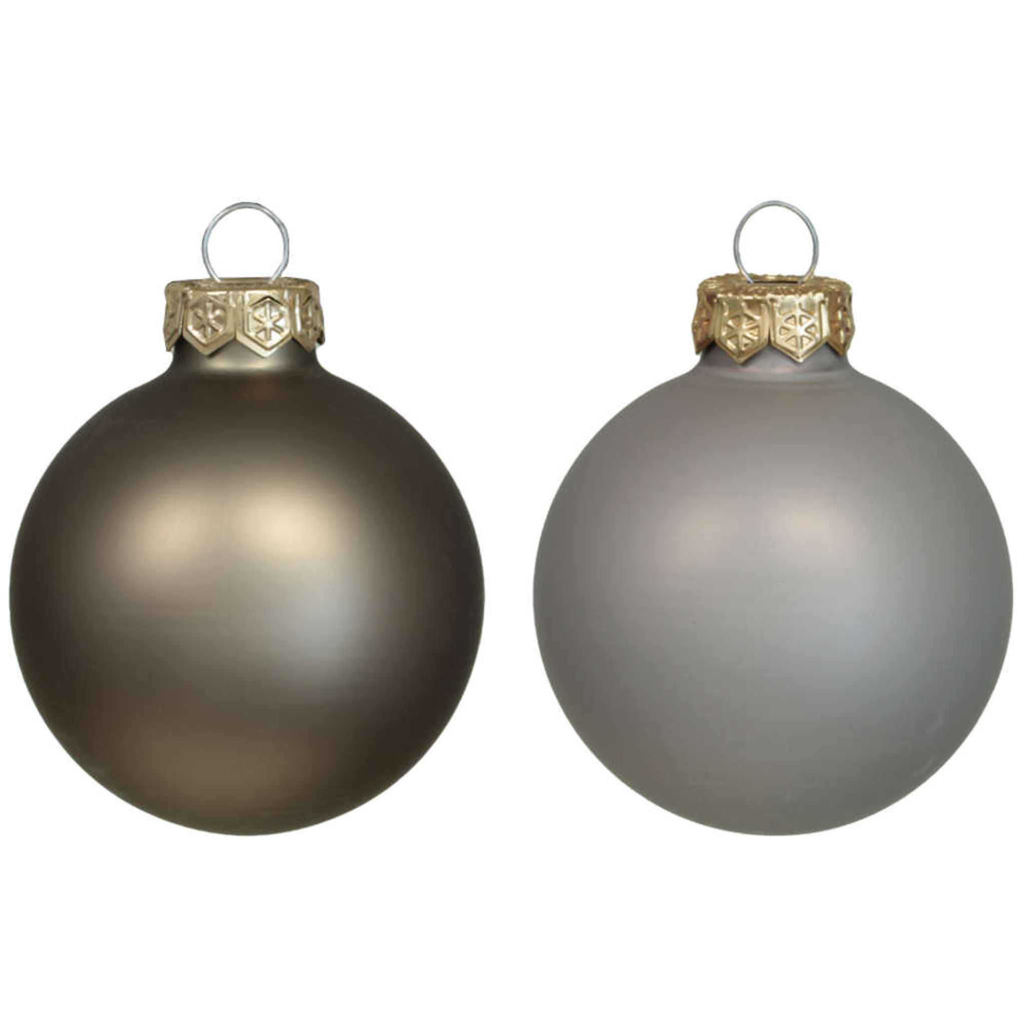 40 Weihnachtskugeln 4-6cm Rot & Weiß - Plastik Christbaumschmuck Bruchsicher