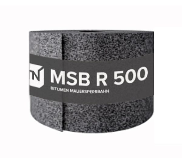 f/ür die waagerechte Abdichtung in oder unter W/änden TN Bitumen Mauersperrbahn MSB 11,5 cm
