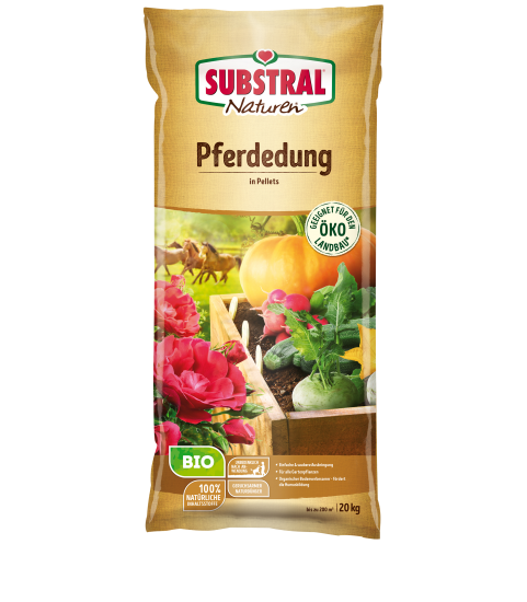 NATUREN Bio Pferdedung 20 kg Dnger Stallmist biologisch Pellets
