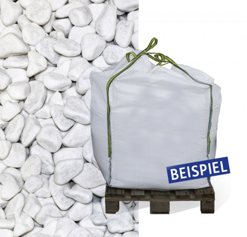 0,28€//1kg Hamann Marmorkies Carrara Weiss 12-16 mm 25 kg Sack Zierkies Kiesel