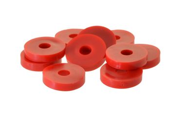 10 x Unterlegscheibe Gummi 20 x 6 x 4mm, rot 1