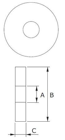 10 x Unterlegscheibe Gummi 20 x 6 x 4mm, rot 2