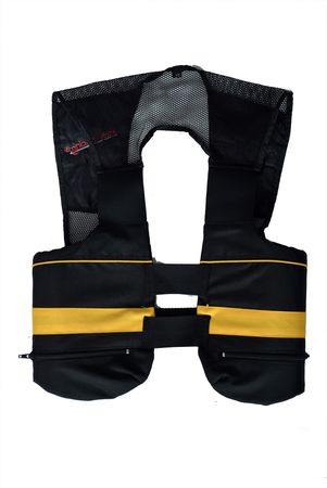 keep-racing® Rippenprotektor Absorber I, Rippenschutz, schwarz/gelb, XXS - 3XL 2