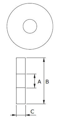 Spezial Gummischeiben 30 x 8 x 12mm, Unterlegscheiben, Gummiunterlegscheiben 2
