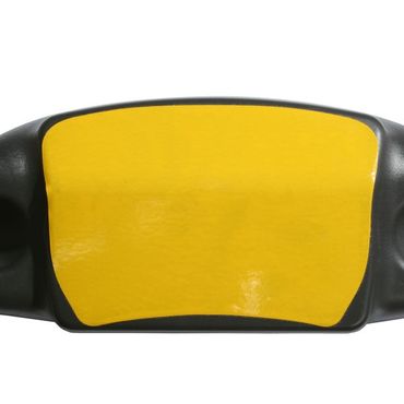 Nummerntafel Klebefolie Gelb für Heckauffahrschutz, Auffahrschutz 1