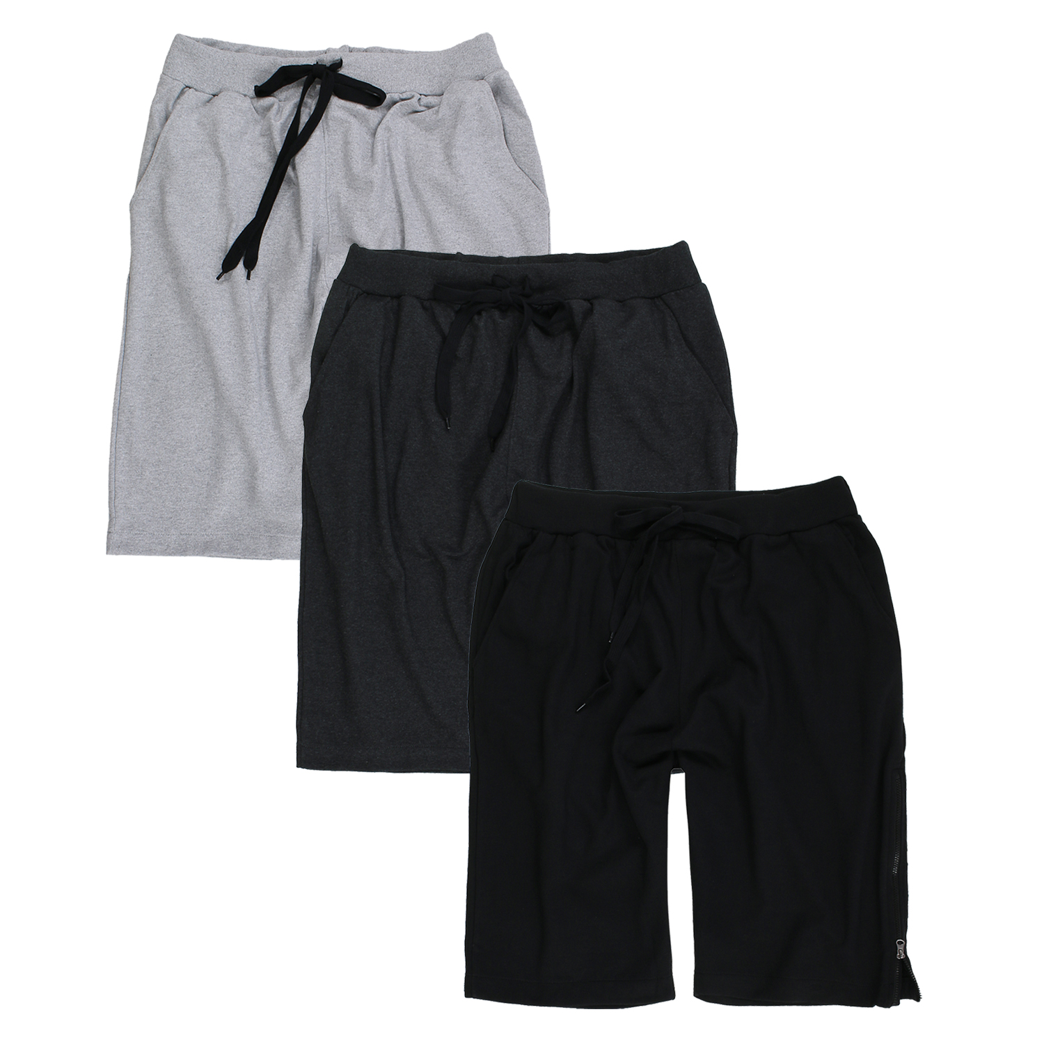 Herren kurze Hose Shorts Jogginghose Sweathose hellgrau 4XL 5XL 6XL NEU