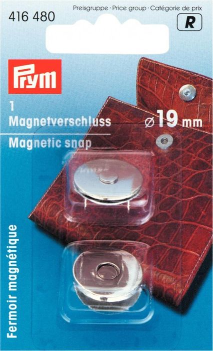 Magnetverschluß 19 mm (silberfarben) Magnetverschluß 19 mm (silberfarben)