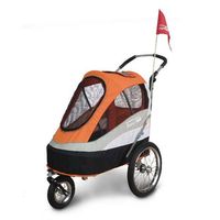 InnoPet® Sporty Trailer AT Pet Stroller Hundebuggy mit Luftreifen Fahhradanhänger Nylon orange bis 30kg InnoPet® Sporty Trailer AT Pet Stroller Hundebuggy mit Luftreifen Fahhradanhänger Nylon orange bis 30kg