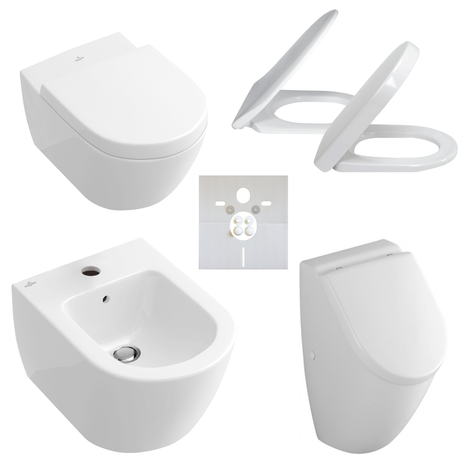 Villeroy Und Boch Subway Wc Sitz Wackelt Villeroy & Boch Subway 2.0 Komplett Set optional mit WC, WC-Sitz