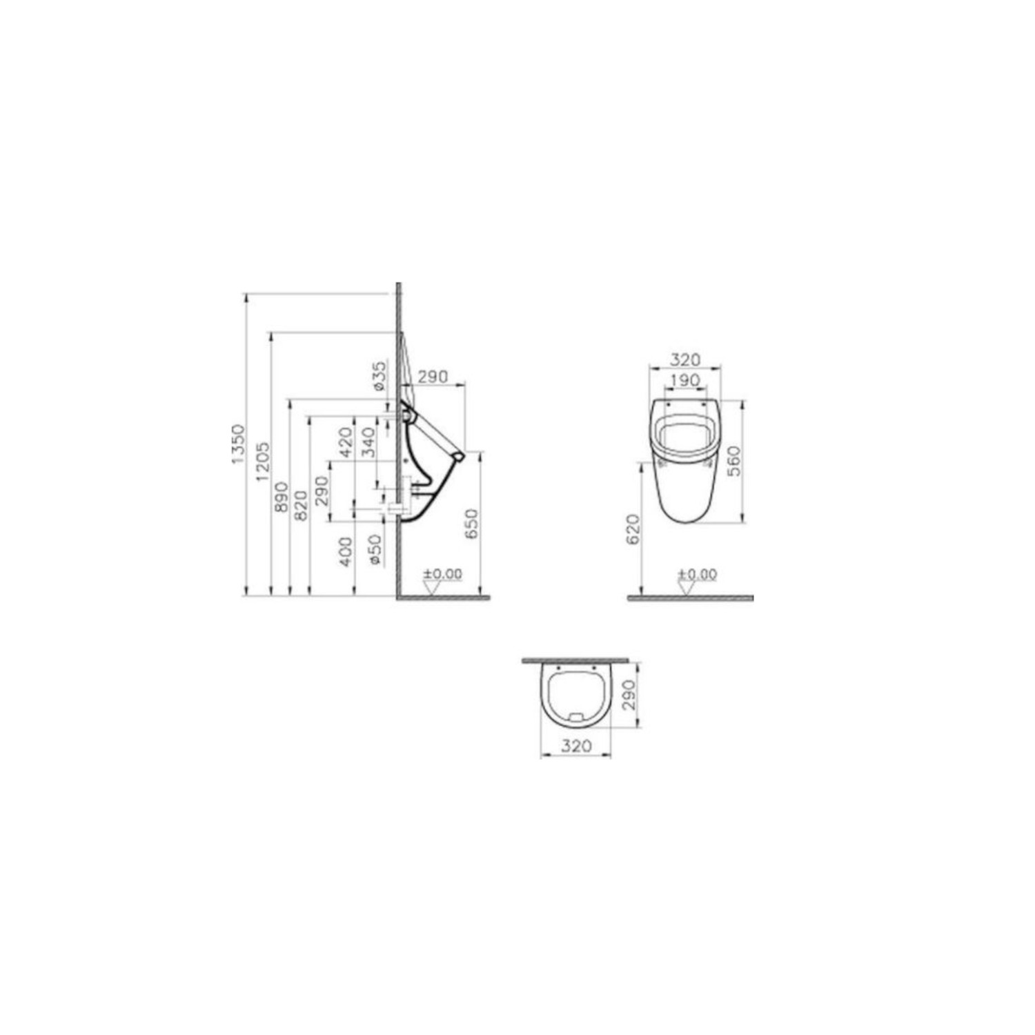 UrinalKomplettset mit Deckel, Vorwandelement Betätigung Geberit Villeroy & Boch eBay