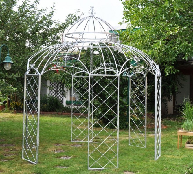 Gartenpavillon Metall Romantik Feuerverzinkt Ø 400cm