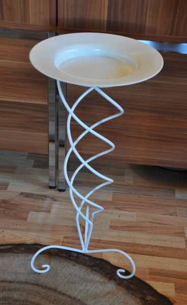 Dekoständer Höhe ca. 81 cm Kranzständer mit Teller Metallständer