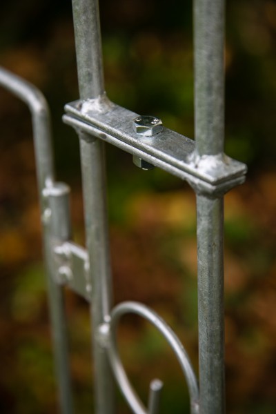 Rosenbogen B: 140cm ZINK mit Türen / Tor RUND
