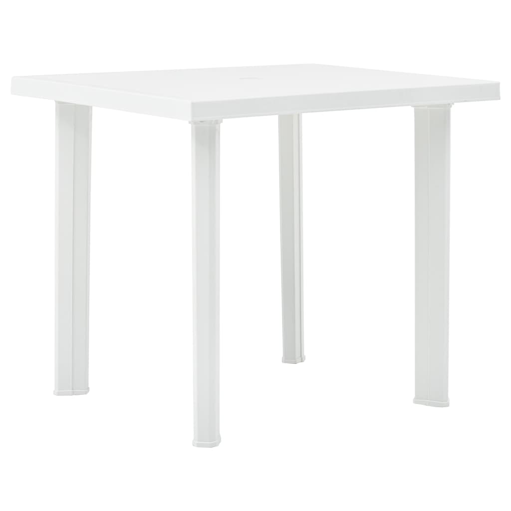Gartentisch Weiß 80 x 75 x 72 cm Kunststoff 103704