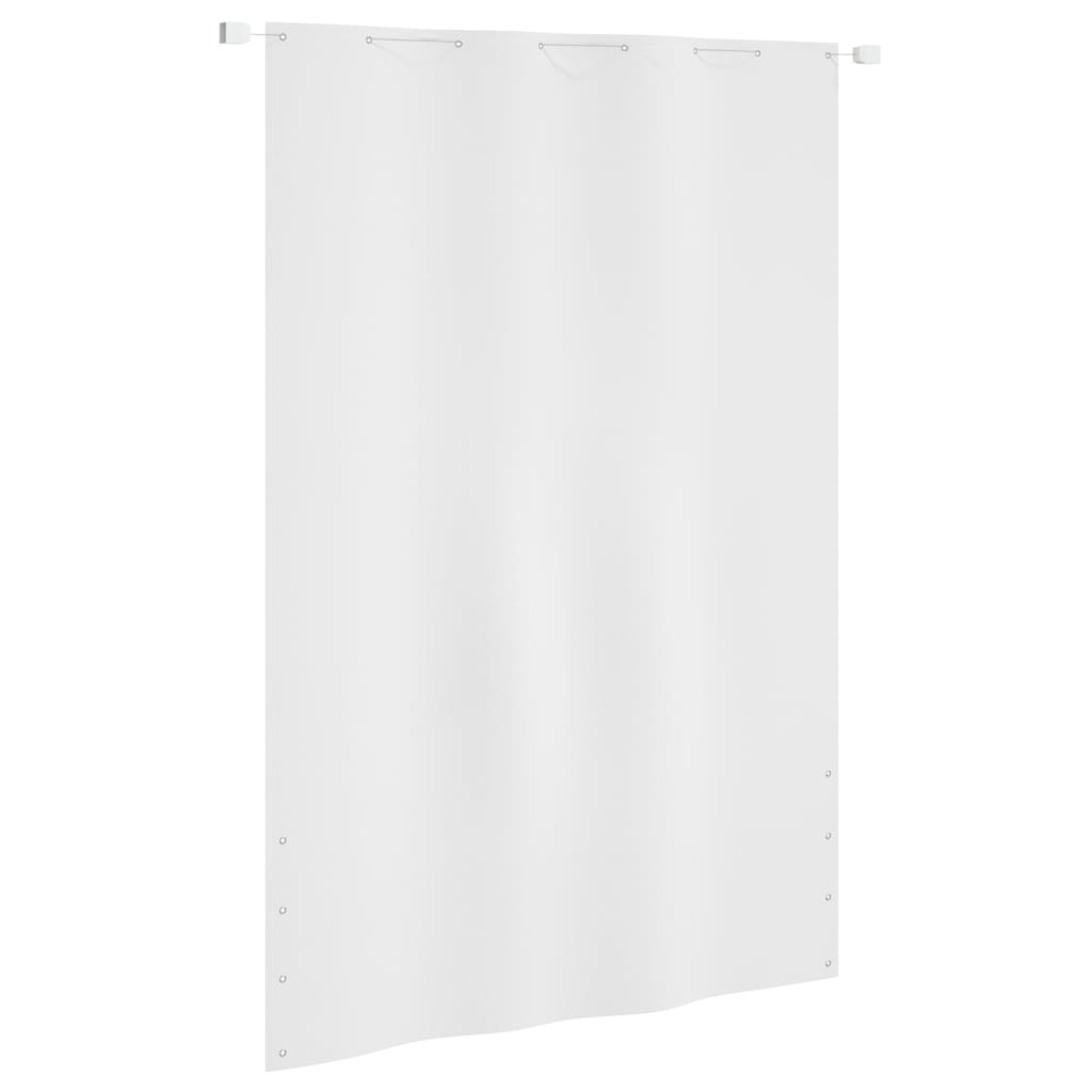 Balkon-Sichtschutz Weiß 160x240 cm Oxford-Gewebe 123437