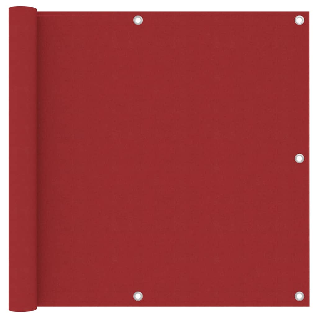 Balkon-Sichtschutz Rot 90x300 cm Oxford-Gewebe 131611