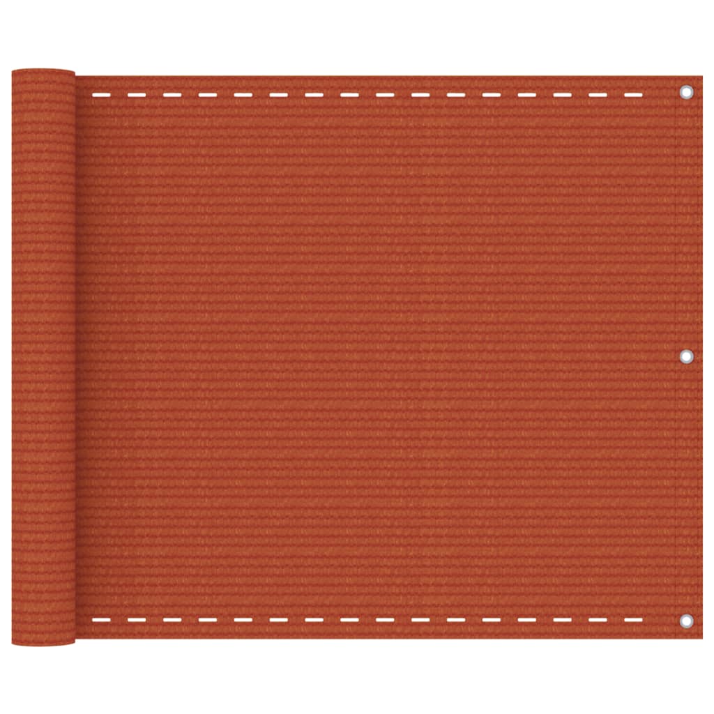 Balkon-Sichtschutz Orange 75x300 cm HDPE 139103