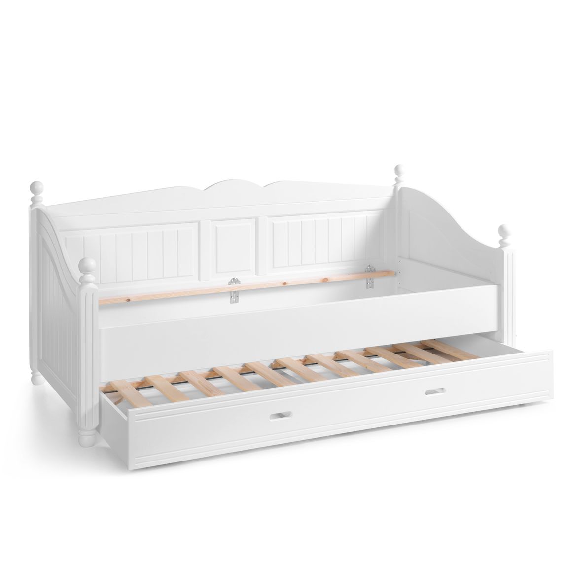 Cinderella Premium Kojenbett 90x200 Cm Inkl Bettschublade Kiefer Weiss Lackiert Gunstig Mobel Kuchen Buromobel Kaufen Froschkonig24