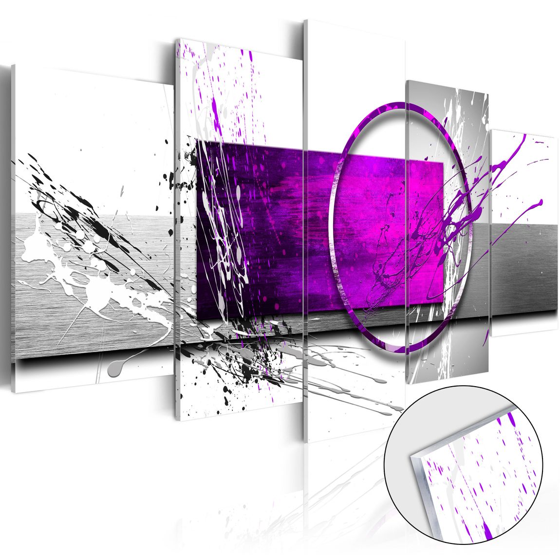 Acrylglasbild - Purple Expression [Glass]