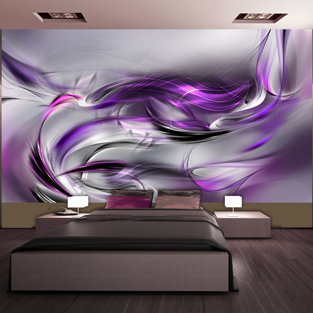 XXL Tapete - Purple Swirls II 500x280 cm