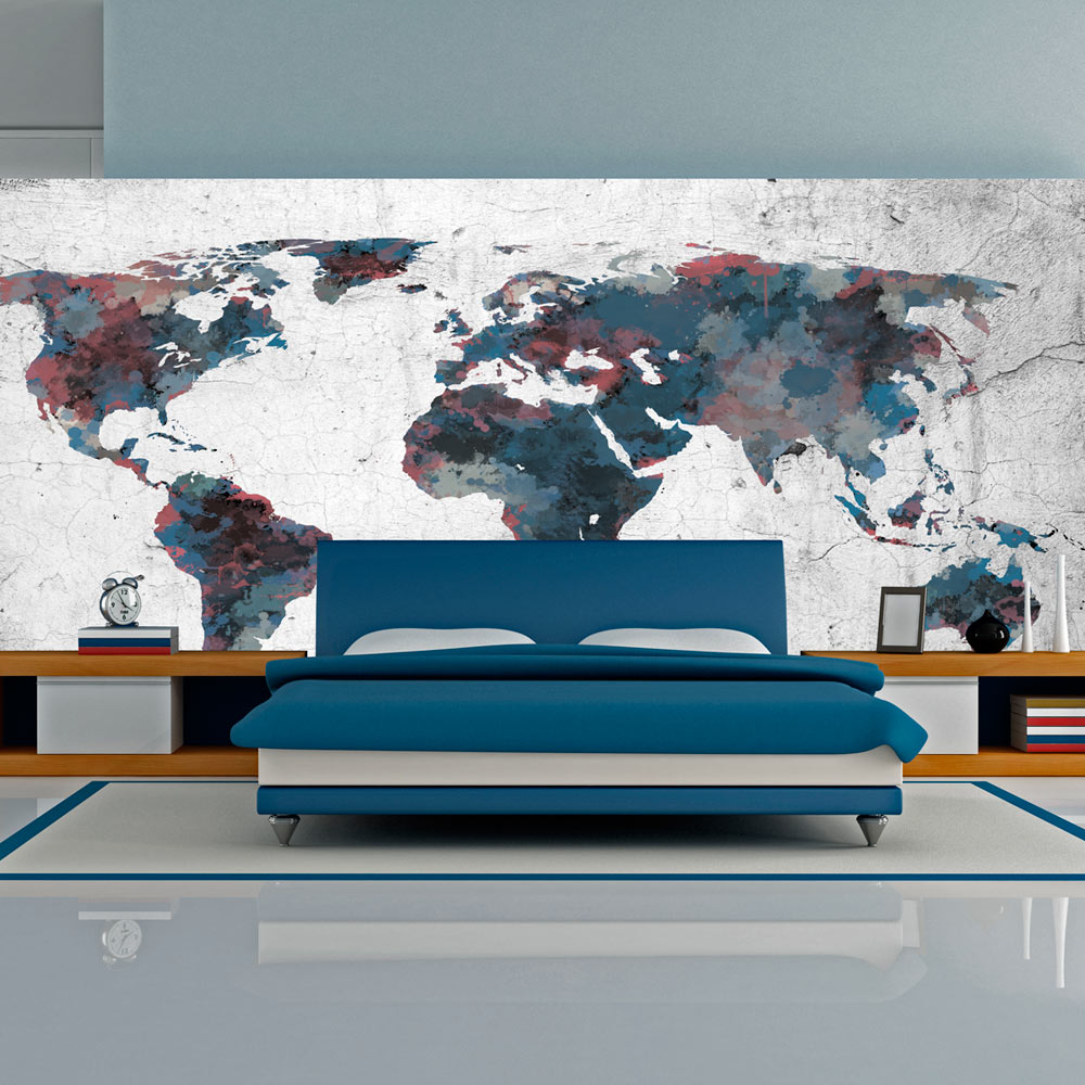 XXL Tapete - World map on the wall 550x270 cm